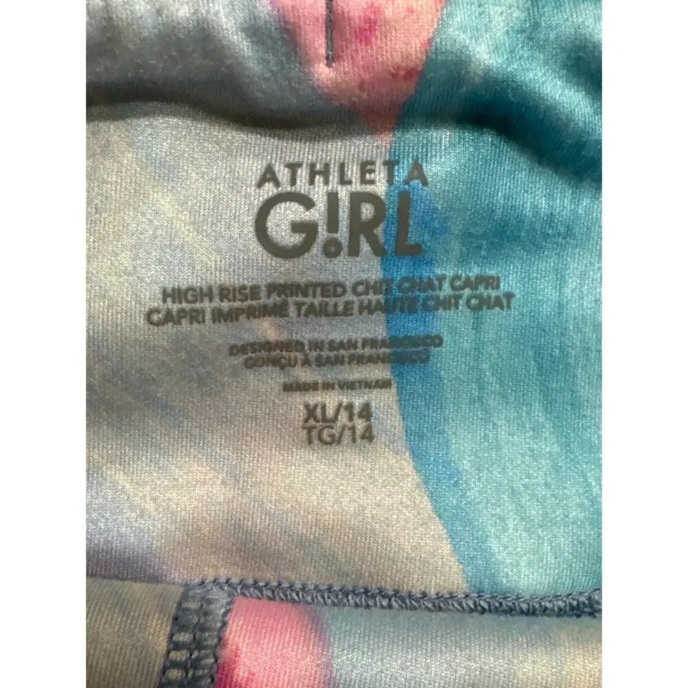 Athleta Girl  High Rise Chit Chat Capri Leggings, XL /14